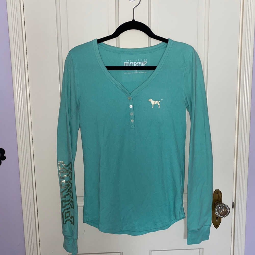 i only sleep in PINK thermal PJ top